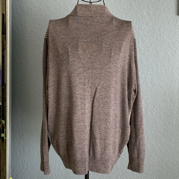 Wool sweater multicolor beige brown blue threads - Picture 3 of 6